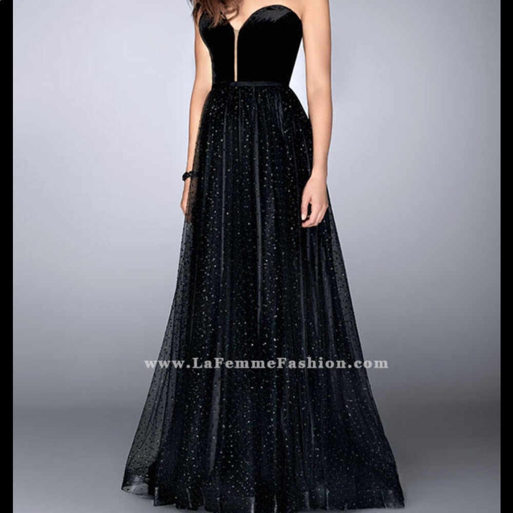 Black evening gown